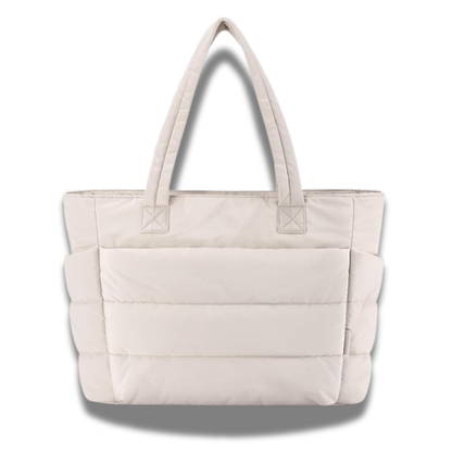 Bolsa Grande Almofadada com Alças Duplas e Design Leve para Mulher