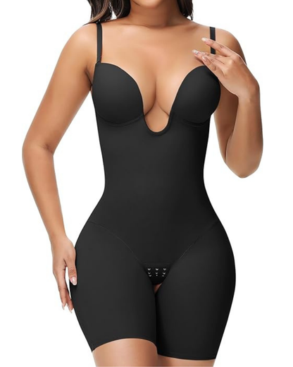 Modelador de Corpo Inteiro Invisível com Decote em U