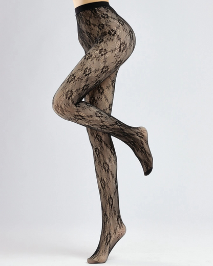 Collants de Malha Térmica com Renda Floral (Oferta 2X1)