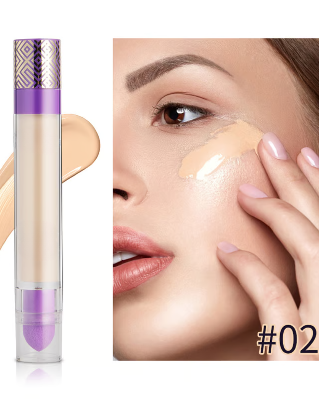 Base e Corretor 2 em 1 com Efeito Anti-Envelhecimento Cobertura Perfeita e Efeito Rejuvenescedor (OFERTA 2X1)