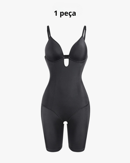 Body Modelador de corpo 2 em 1 com controlo da barriga