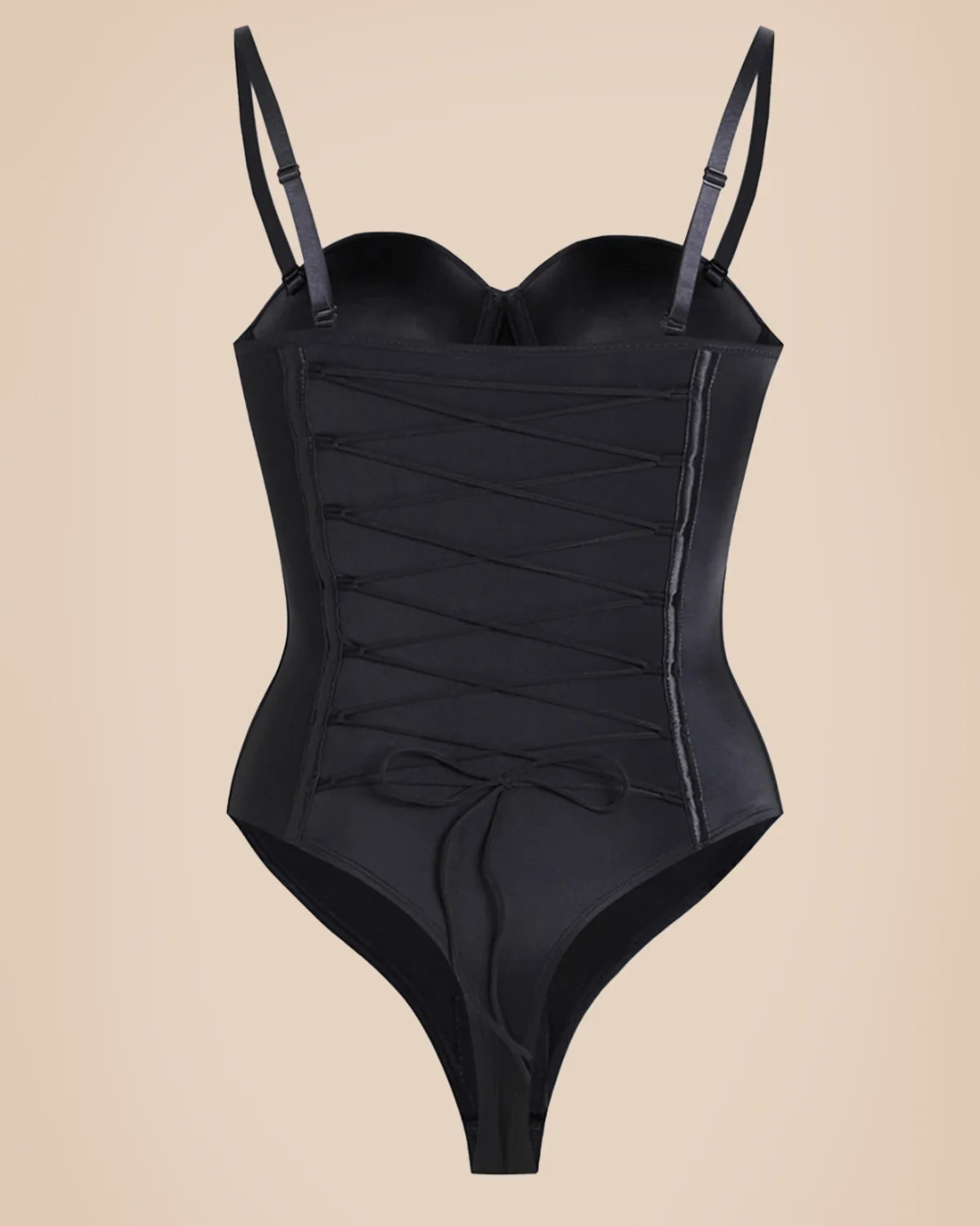 Body Shaper sem Costuras com Tanga e Laço nas Costas