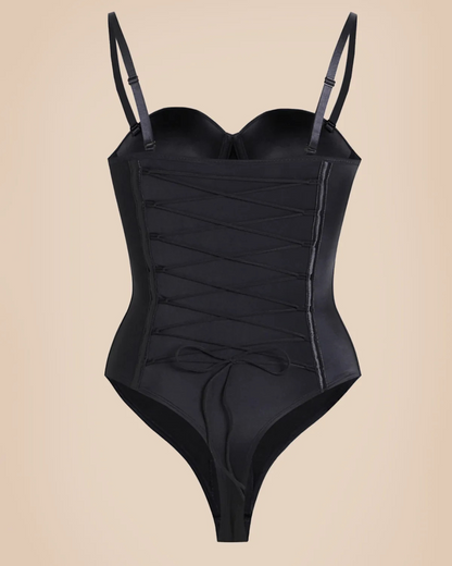 Body Shaper sem Costuras com Tanga e Laço nas Costas
