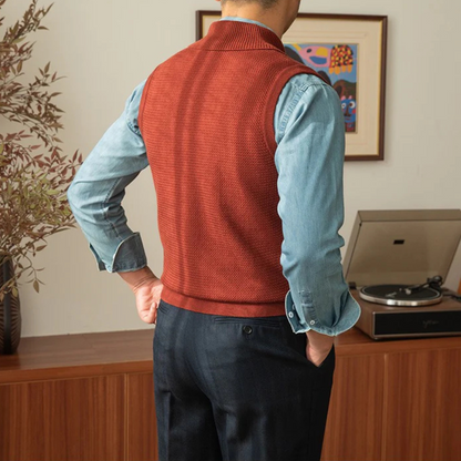 Casaco de Malha Elegante e de Ajuste Fino para Homem