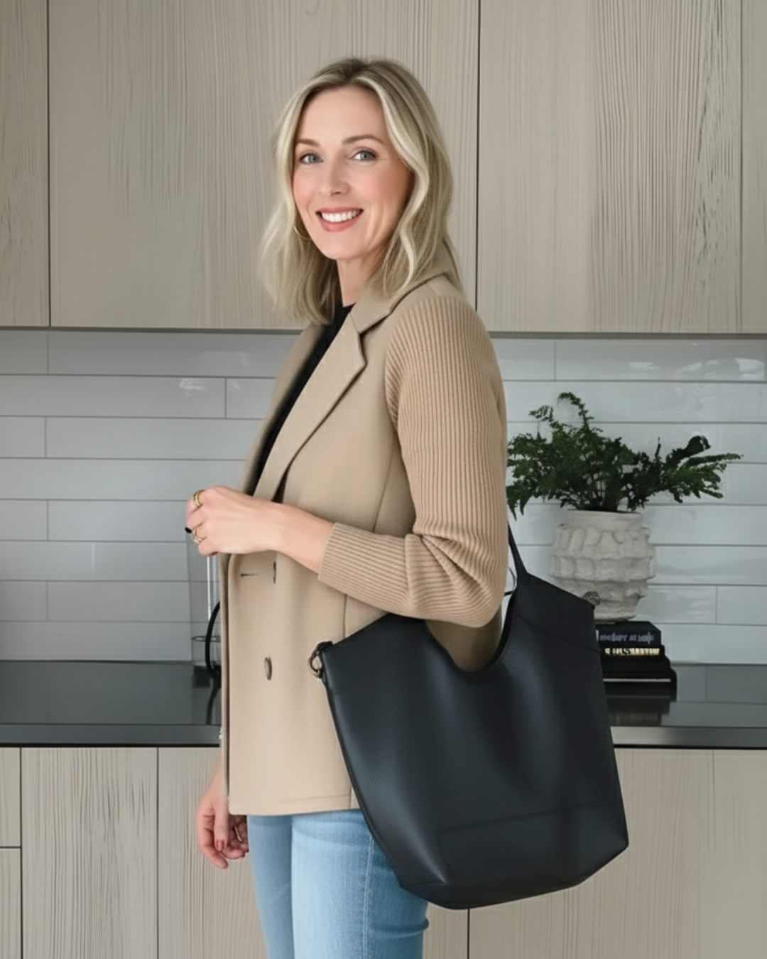 Casaco estilo blazer para mulher