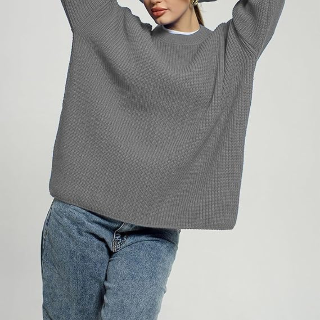 Camisa de Algodão com Mangas Compridas e Textura Canelada