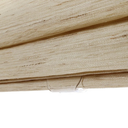 Persianas Romanas Sem Fios e Sem Ferramentas em Linho e Bambu  (Dimensões 254 cm de comprimento x 254 cm de largura)