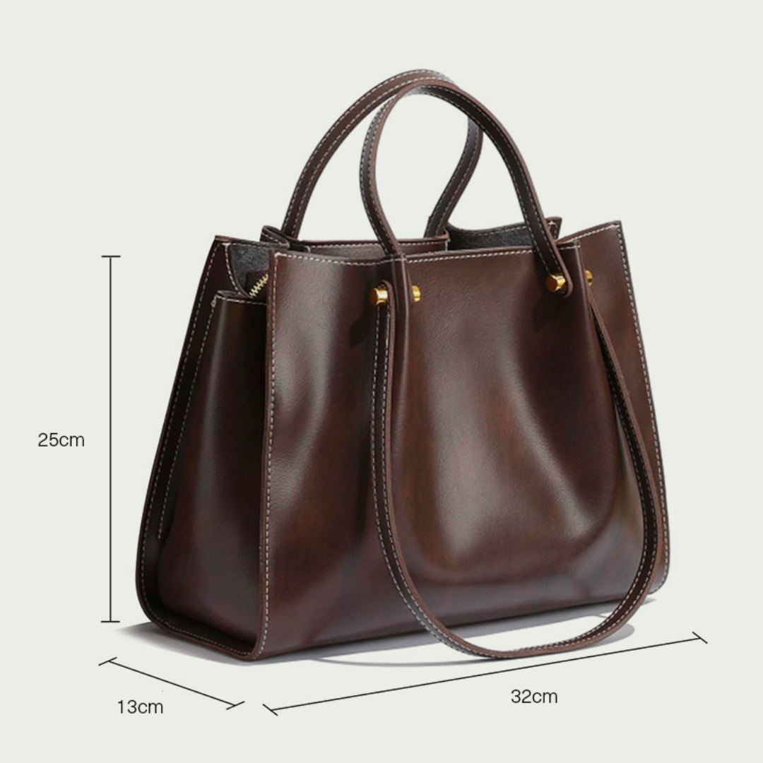 Bolsa de Couro Premium com Vários Compartimentos