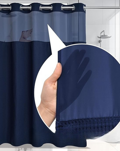 Cortinas Individual de Duche em Tecido (Dimensões 180 cm de comprimento x 187 cm de largura)