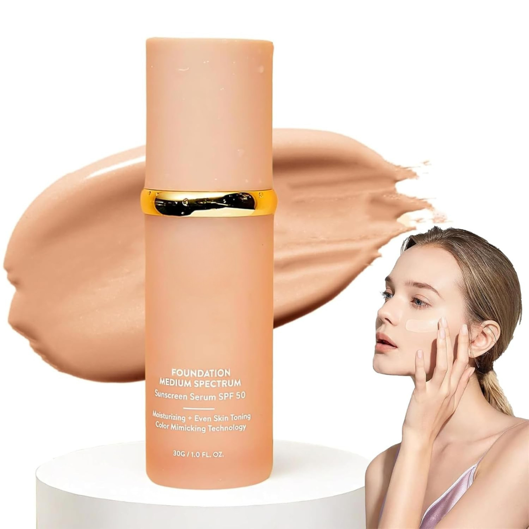 Base Líquida Hidratante 4 em 1 com Corretor e FPS 50+ de Longa Duração