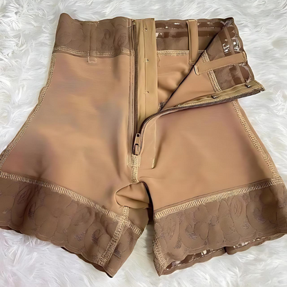 Calções com fecho de correr para as nádegas