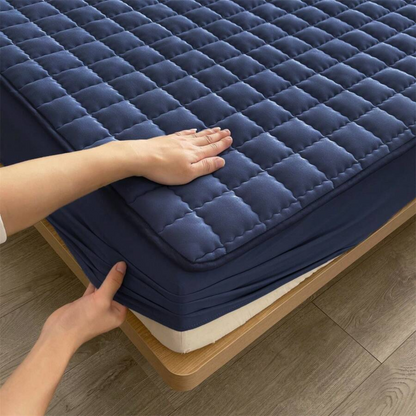 Lençol de Cama em Algodão Lavado com Motivos Geométricos de 1 Peça