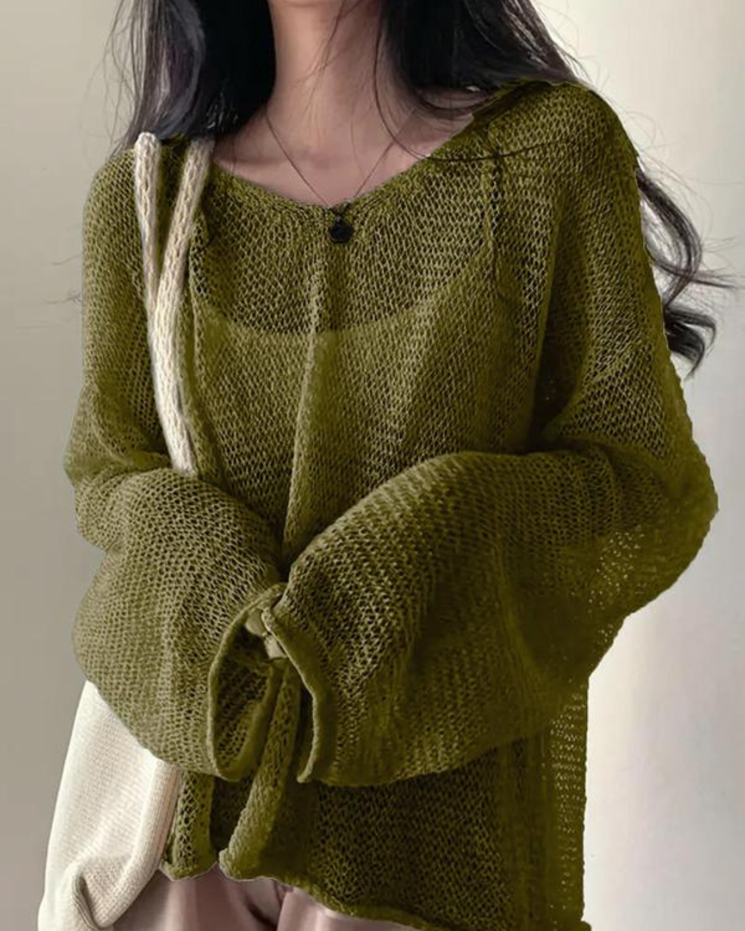 Suéter Oversized de Tricô Leve