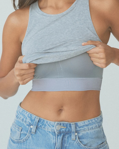 Camisola sem Mangas com Sutiã Incorporado