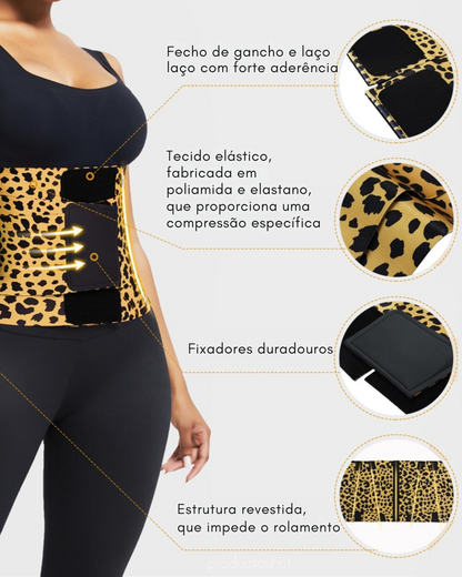 Cinto para Modelar a Cintura com Enrolamento Triplo