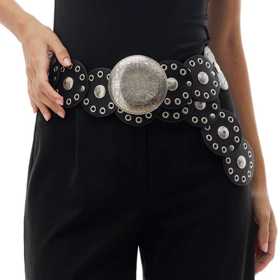 Cinto largo moderno estilo boémio para mulher