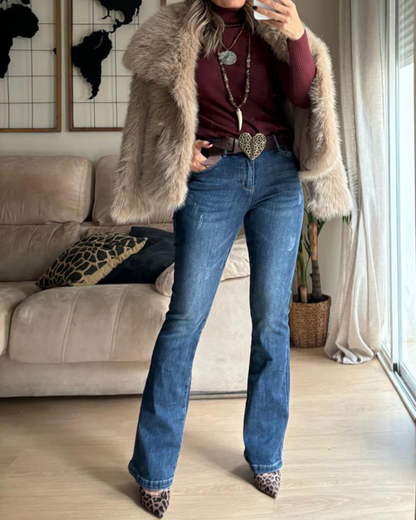 Calças justas casuais para mulher