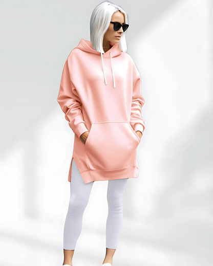 Camisola Oversize com Capuz para mulher