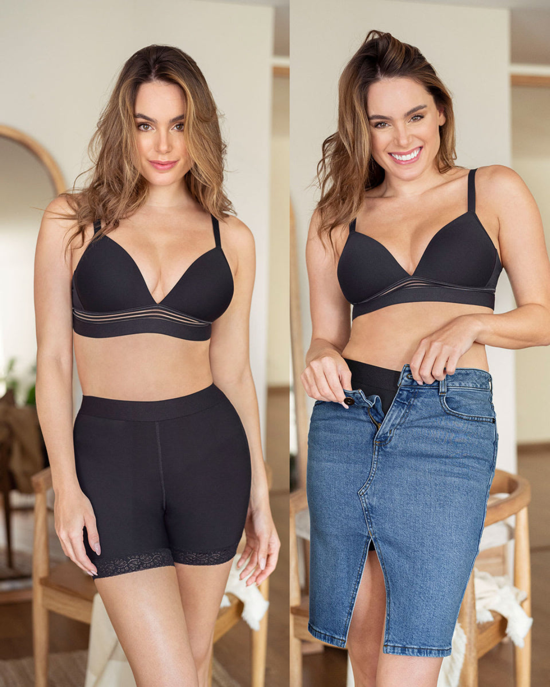 Calcinha Modeladora Tipo Short Controlo da Barriga e Elevação das Nádegas (OFERTA 2X1)