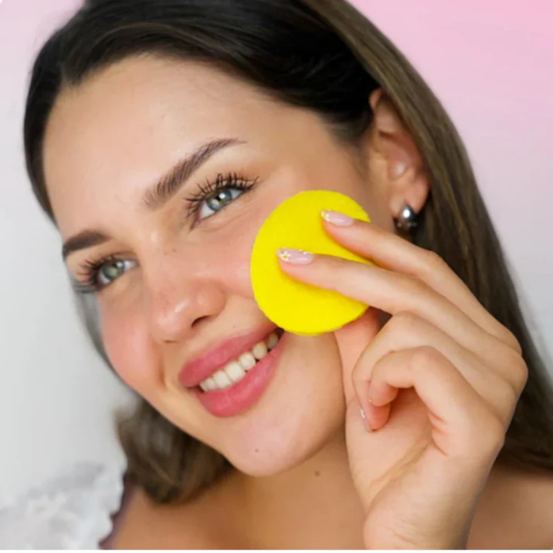 Algodões com curcuma e ácido kójico para reduzir manchas, 40 unidades (EM PROMOÇÃO 2X1)