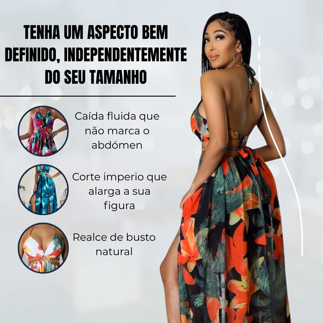 Vestido Comprimido que Favorece a Figura e se Adapta a Todos os Tamanhos