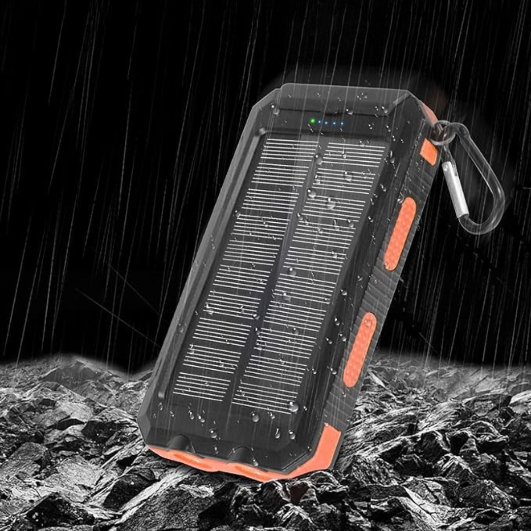 Carregador solar portátil à prova de água