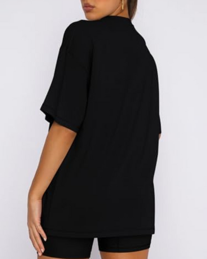 Conjunto Casual de Conforto Diário com Toque Minimalista