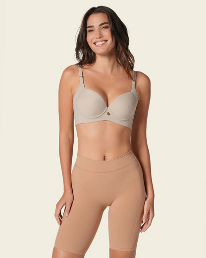 Soutien de Perfil Alto, que Alisa as Costas, com Copas Macias e de Cobertura Total (OFERTA 2X1)