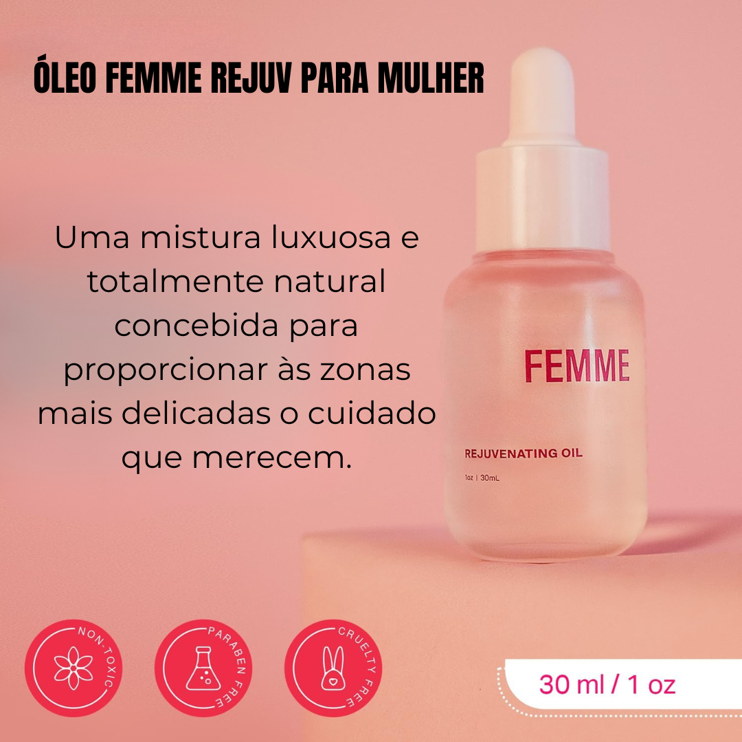 Óleo reparador natural para o cuidado íntimo feminino (EM PROMOÇÃO 2X1)