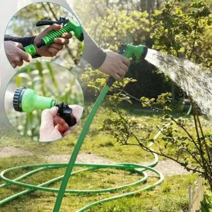 Mangueira expansível de 15 metros com pistola multifunções