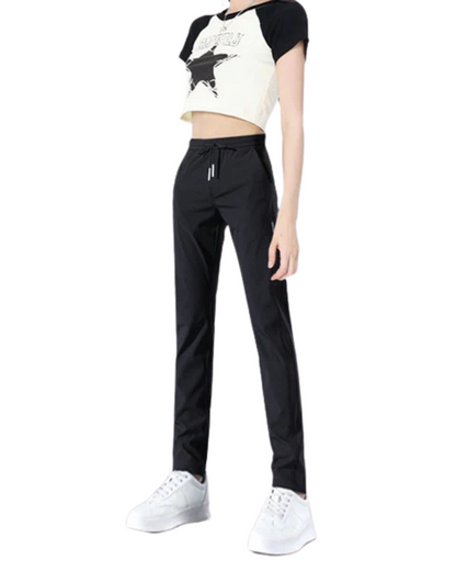 Calças Elásticas de Secagem Rápida Unissexo