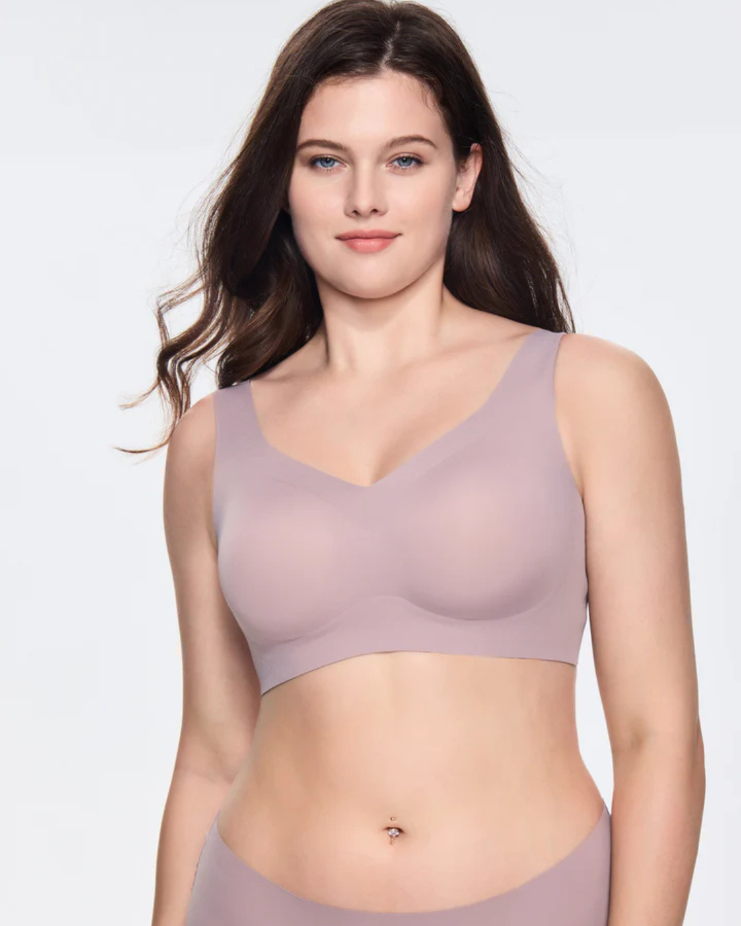 Soutien Sem Costuras para Mulher com Cobertura Total e Efeito Push-Up, Sem Aro, Ideal para o Dia a Dia. (OFERTA 2X1)
