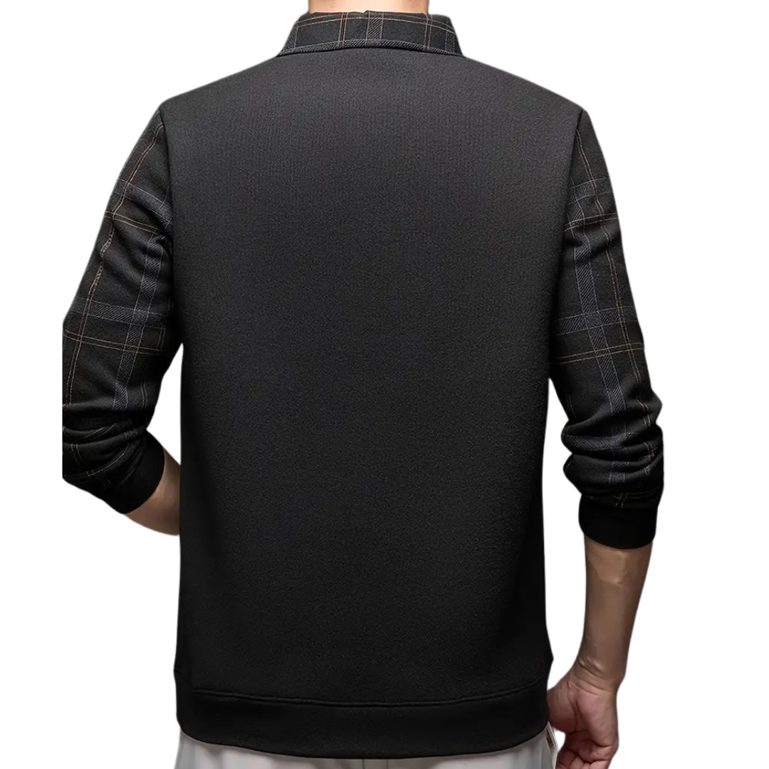 Pulôver e Camisola com Forro de Lã Elástica para Homen