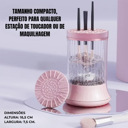 Máquina de limpeza para pincéis de maquilhagem