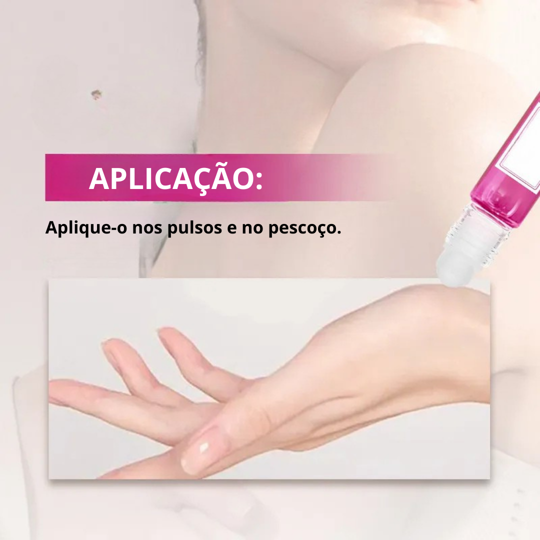 Perfume Roll-On para Mulheres com Feromonas Fragrância Concentrada de Atração