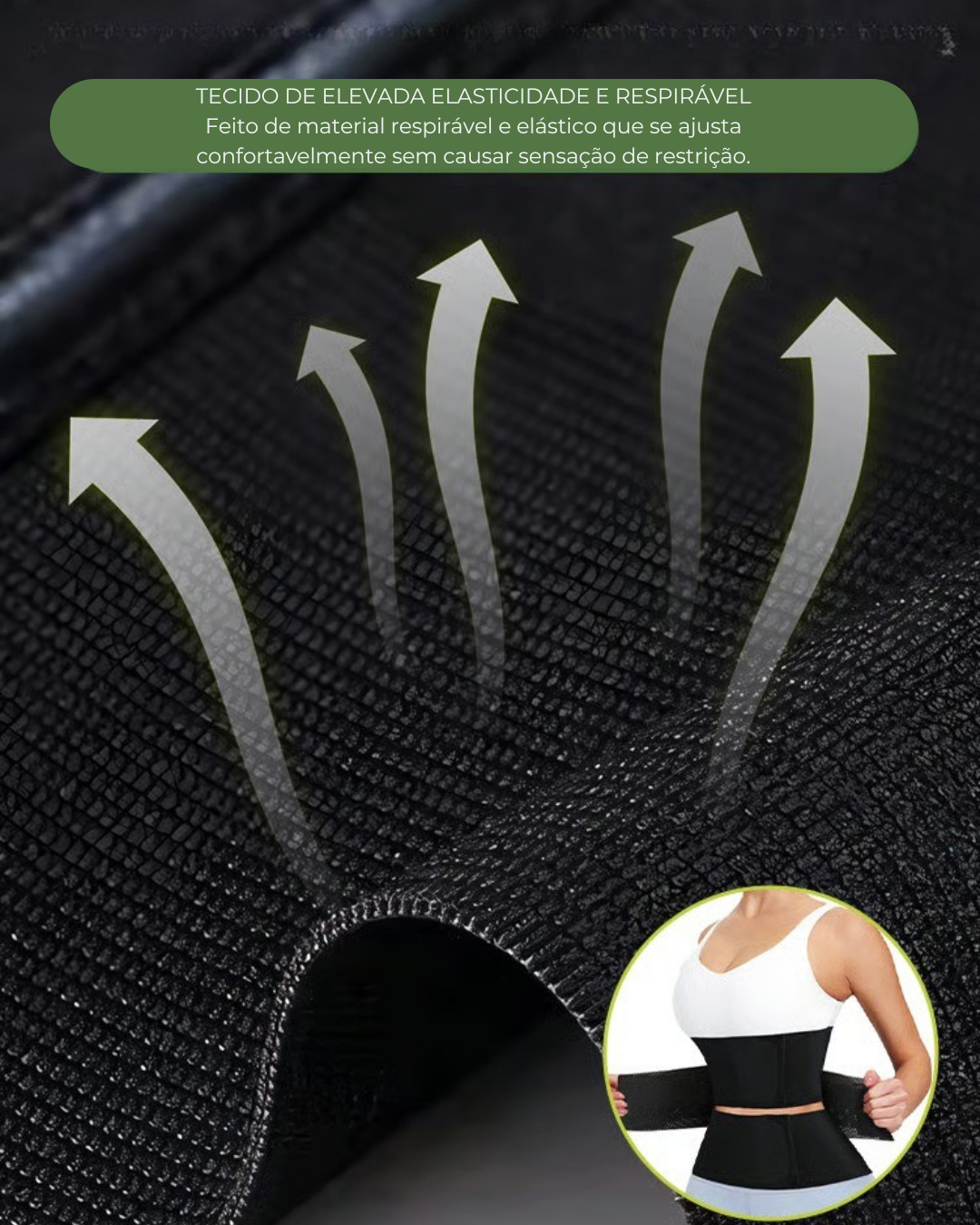 Cinto de Compressão e Suporte para Desempenho e Conforto