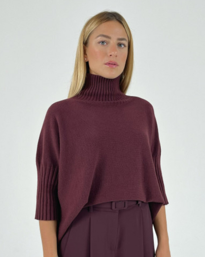 Conjunto de Malha para Mulher com Mangas a Três Quartos e Design Elegante