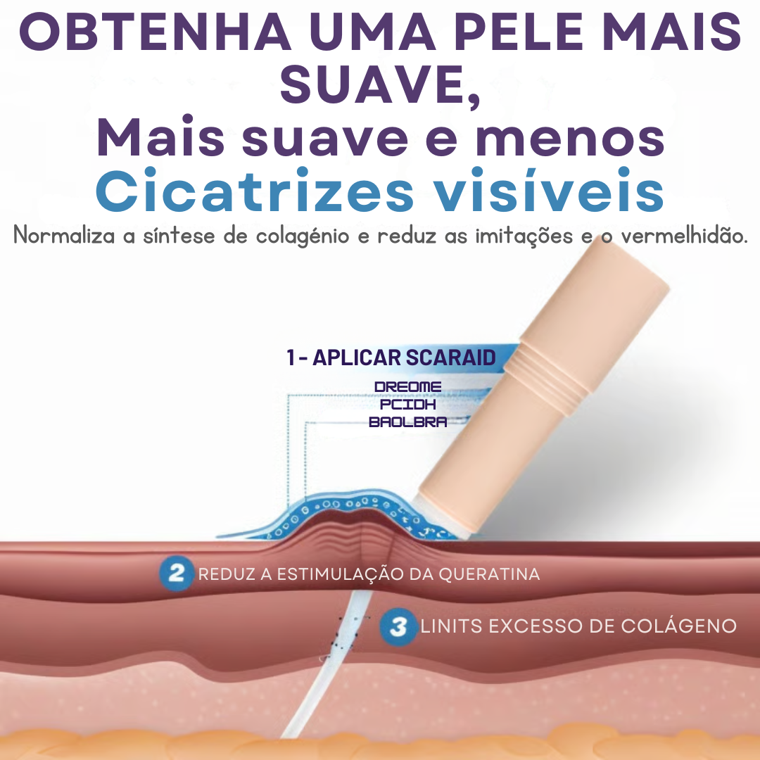 Barra de silicone para hidratar a pele e tratar cicatrizes(OFERTA 2X1)