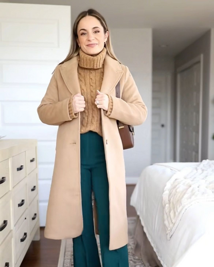 Casaco longo casual para mulher