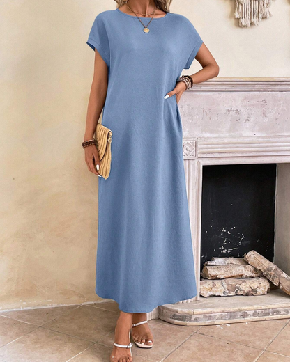 Vestido Comprido de Mulher, Largo e Sem Rugas