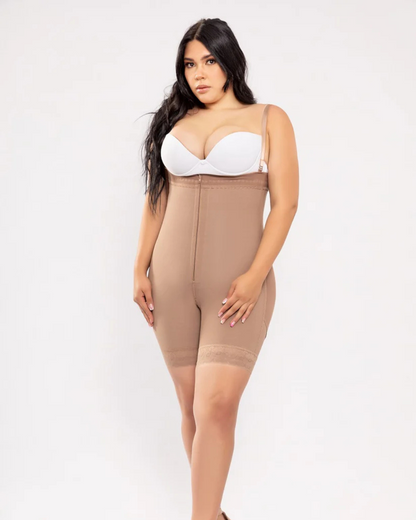 Cinta modeladora de Alta Compressão com Renda Invisível e Fecho de Correr para Melhorar a Figura (OFERTA 2X1)