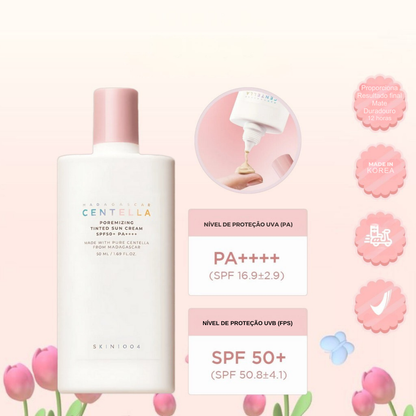 Protetor solar com cor FPS 50+ (EM PROMOÇÃO 2X1)