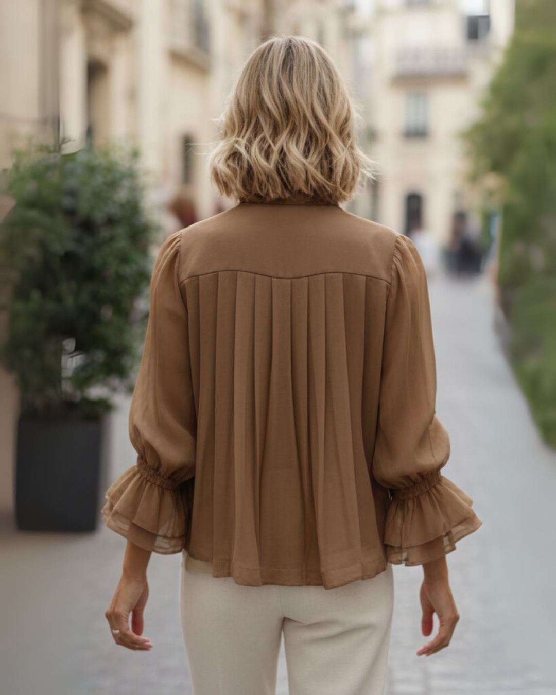 Cardigan Casual com Gola de Lapela para mulher