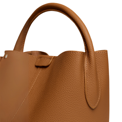 Bolsa de couro multifuncional elegante para mulher