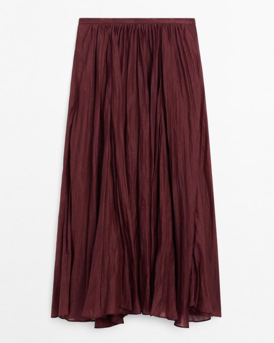 Saia Comprida Plissada para Mulher com Estilo Fluido