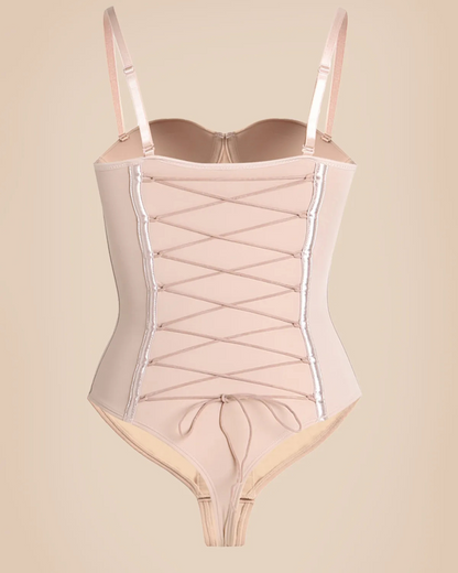 Body Shaper sem Costuras com Tanga e Laço nas Costas