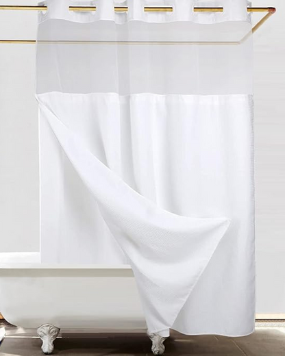 Cortinas Individual de Duche em Tecido (Dimensões 180 cm de comprimento x 187 cm de largura)