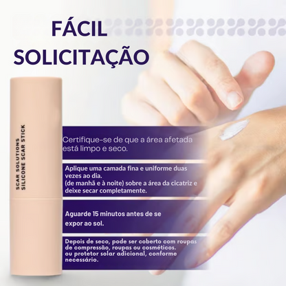 Barra de silicone para hidratar a pele e tratar cicatrizes(OFERTA 2X1)