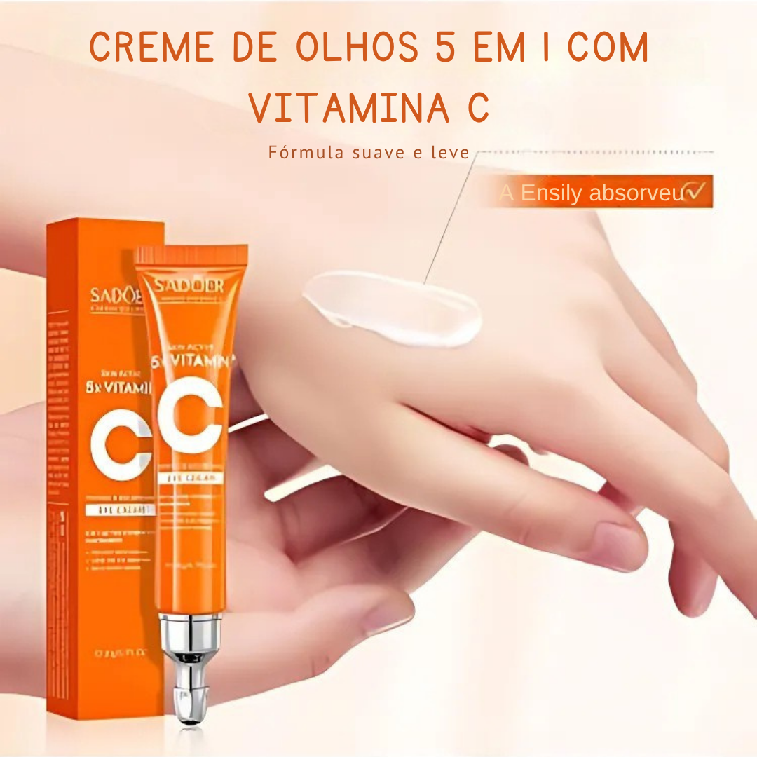 Contorno de olhos iluminador com vitamina C e niacinamida para um olhar radiante (EM PROMOÇÃO 2X1)
