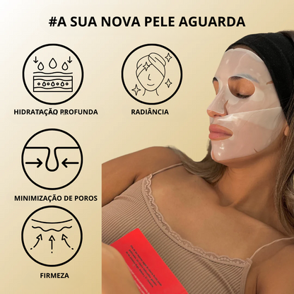 Máscara Hidratante de Colagénio 9 Unidades